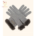 Gros hiver Mesdames en gros main gants en cachemire pleine doigts gants